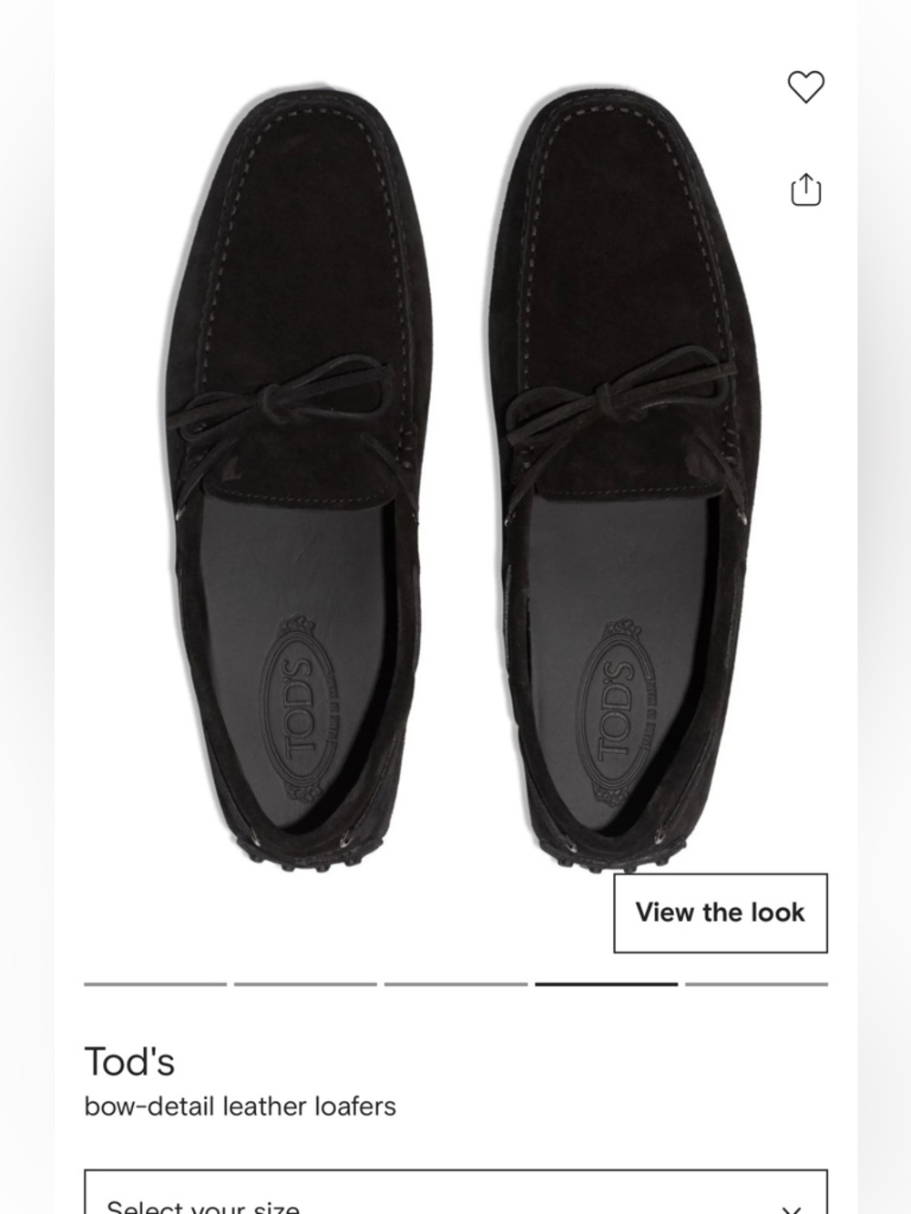 Tod's Black Suede Slip-On Driving Loafers UK9/ US10/ EU43